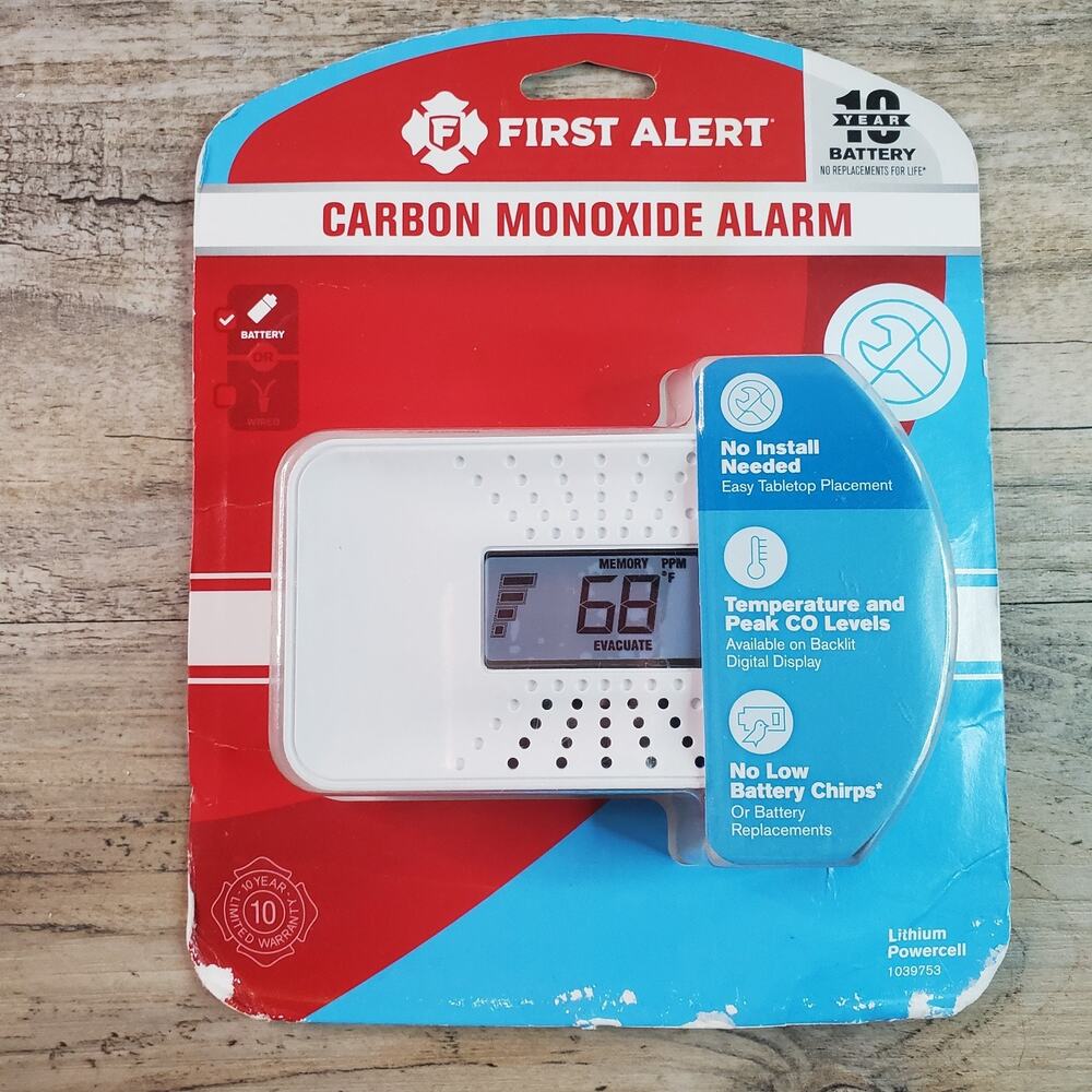First Alert # CO710 Carbon Monoxide Detector 10-Year Battery 1039753 SEALED